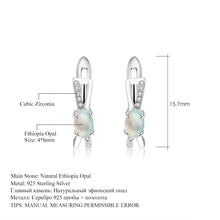 Natural Ethiopia Opal Hand Made 925 Sterling Silver Earrings