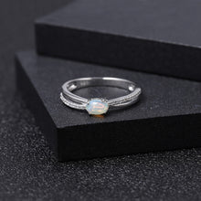 Natural Ethiopia Opal 925 Sterling Silver Ring