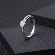 Natural Ethiopia Opal 925 Sterling Silver Ring