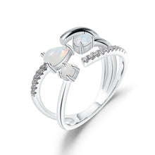 Natural Ethiopia Opal 925 Sterling Silver Ring