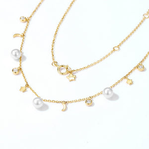 14K Gold Pearl Necklace