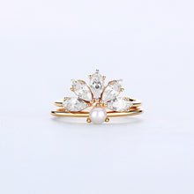 14K Gold Plated 925 Sterling Silver Cubic Zirconia Ring