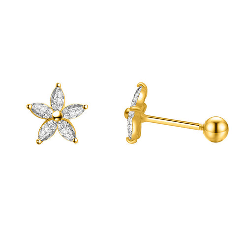 DorraJolla 9K Gold Flower Earring Single Price