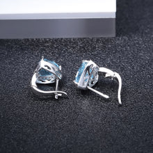 Natural Topaz 925 Sterling Silver Earrings