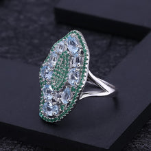 Natural Topaz Nano Emerald Ring