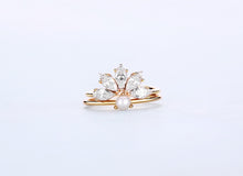 14K Gold Plated 925 Sterling Silver Cubic Zirconia Ring