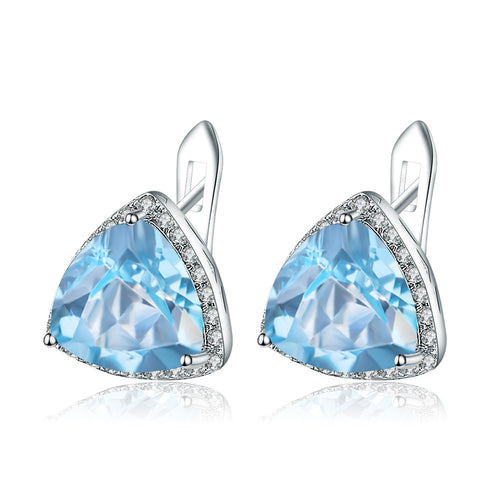 Natural Topaz 925 Sterling Silver Earrings