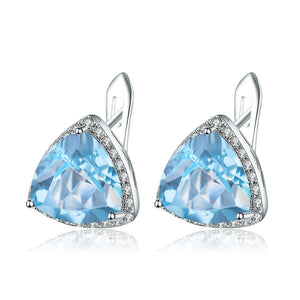 Natural Topaz 925 Sterling Silver Earrings