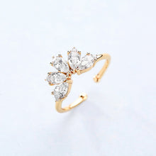 14K Gold Plated 925 Sterling Silver Cubic Zirconia Ring